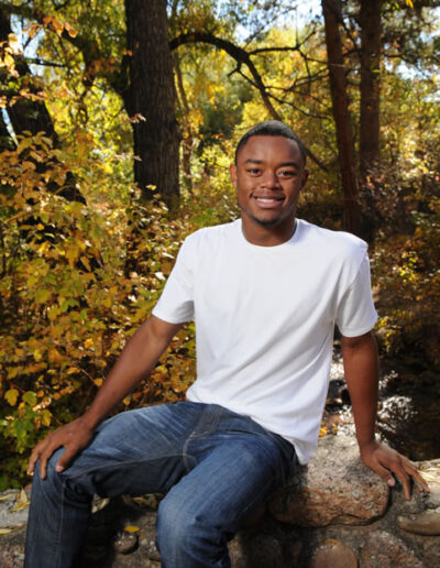 senior photo in nature