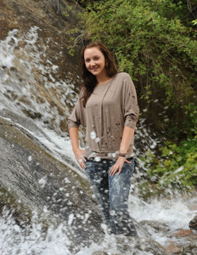 senior in waterfall