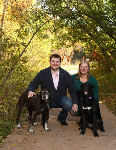 engagement photos with dogs