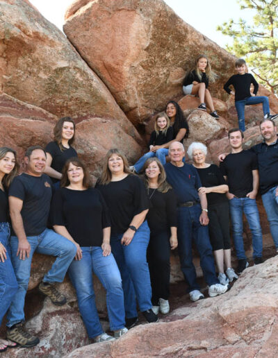 family photo at Red Rocks